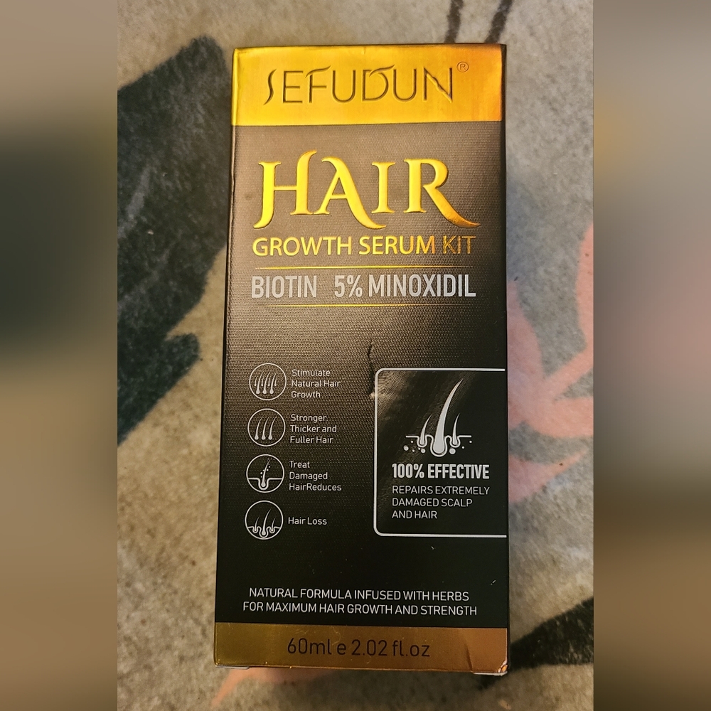Hair Growth Serum Kit - Black and Gold